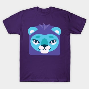 Blue Lion Fun Design T-Shirt